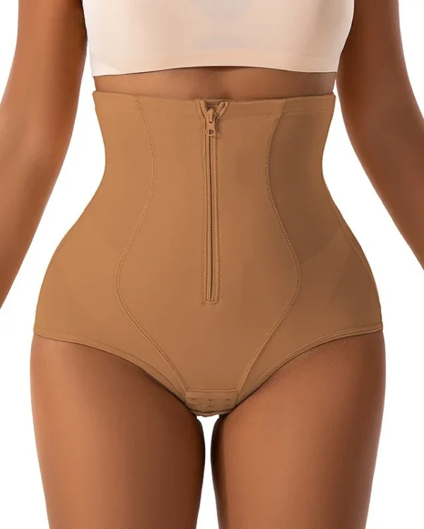 Tummy Control Body Shaper – Zipper & Hook Closure with Butt Lift