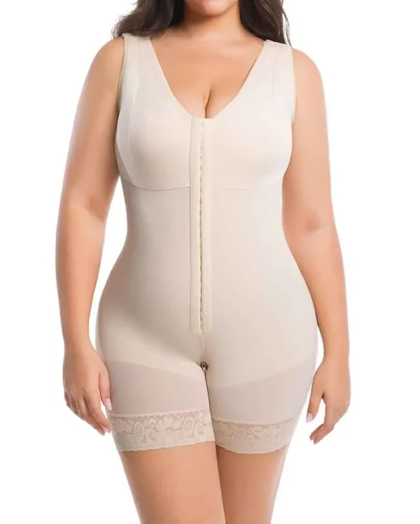High Compression Full Body Shapewear – Tummy Control & Zipper Crotch
